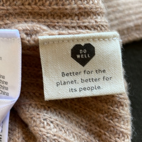 Madewell long sleeve camel color sweater with zipper - Picture 4 of 9